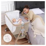 New $187 Baby Bassinet, Basinet Bedside Sleeper...