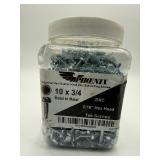 10 x 3/4' Tek Screws (Nearly Full Container)