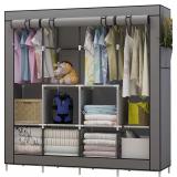 OPENED $42 UDEAR Portable Closet Large Wardrobe...