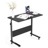 New $78 Side Table with Wheels, 31.5 inches...