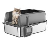$68 Zarler Stainless Steel Litter Box
