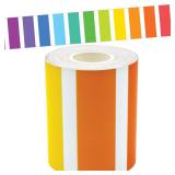 SEALED Colorful Stripes Rolled Border Trim