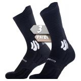 NEW (L) 3PK Bamboo Compression Socks Unisex