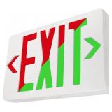 NEW $65 Universal Red/Green LED Exit Sign