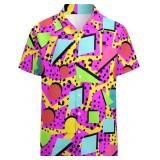 NEW $51 (2XL) Men's 80s Hawaiian Shirt Button Down