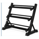 NEW $138  3-Tier Adjustable Dumbbell Weight Rack