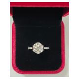 $1,875 App (3.00ct) Moissanite Ring SZ6