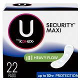 SEALED Kotex Maxi Pads Long Super 22ct