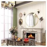 NEW $42 (18') Round Mirror, Gold