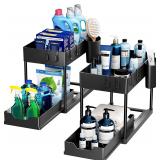 New $40 Puricon 2 Pack Under Sink Organizers...