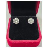 $1,975 App (4.00ct) Moissanite Earrings