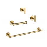 $44 Lairuier 4-Piece Bathroom Hardware Set