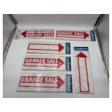 Garage Sale Sign Lot (6 Signs Total)
