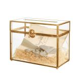 NEW $57 Glass Wedding Card Box