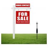 New $95 64' Vinyl PVC Real Estate Sign Post...
