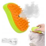 NEW 3-in-1 Multifunctional Pet Steam Brush-Yellow