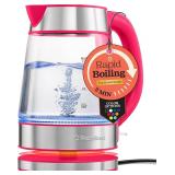 NEW $47 1.7L Borosilicate Glass Electric Kettle