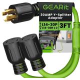NEW $63 30AMP Generator YSplitter Adapter Cord 3FT