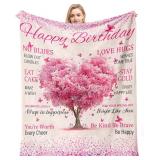 New Birthday Gifts for Women Throw Blanket...