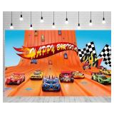 SEALED Hot Wheel Backdrops For Bday Party 3FTx5FT