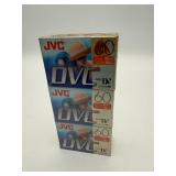 JVC MiniDV Tapes Lot (6 New Sealed)