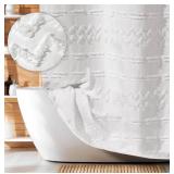 NEW $68 (72'x72') Shower Curtain White Boho