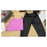 USED 2pc (M) Cropped Tank and Leggings Bundle Set