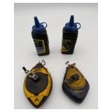 Chalk Line & Chalk Refill Tool Set (4 PCS)