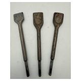 SDS Plus Chisel Bit Lot (3 PCS)