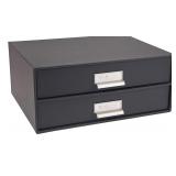 $73 Bigso Birger 2-Drawer Fiberboard Label