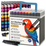 New $37 NEW SOLVANE Alcohol Markers - Set of 80...