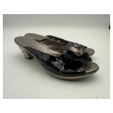 Anne Ross Floral Slide Heels (Women's 10)