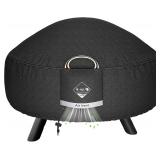 SEALED Fire Pit Cover Tear-Resistant 32'Dx16'H