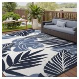 New $44 Outdoor Rug-Patio Rug 5x8 ft Waterproof...