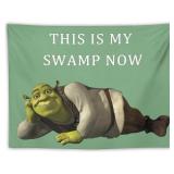 NEW Shrek Wall Tapestry 'This is My Swamp Now'