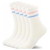 SEALED (OS) 5PK Womens MidCrew Ankle Socks Running