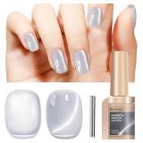 SEALED Silver Cat Eye Gel Nail Polish, 12ML...
