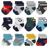 NEW 12 PAIR (0-6M) Baby Boy Socks