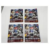 2011 Panini NFL Sticker Albums Lot (4 Books)