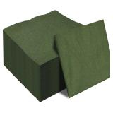 50PK 2-Ply Green Disposable Cocktail Napkins