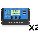 NEW $30 2PK 30A Solar Charge Controller Panel