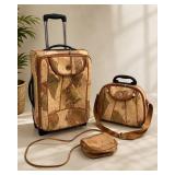 $500 World Map Luggage Set (3 Pieces)