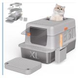 NEW Stainless Steel Cat Litter Box