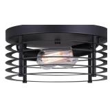 $145 Alder 2-Light Flush Mount Ceiling Light