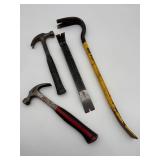 Assorted Hammers & Pry Bars Set (4 Pieces)