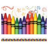 SEALED Edupress Crayons Straight Border Trim...