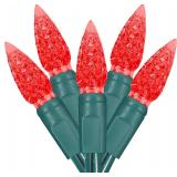 ]SEALED 17FT Red Indoor/Outdoor String Lights