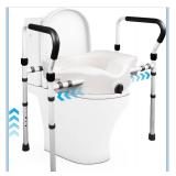 $110 Elevated Raised Toilet Seat with Handles