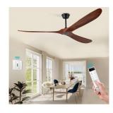 $318 60'' Ceiling Fan With Remote and Wall Control
