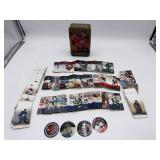 500 NHL Hockey Cards + Tin & Pogs Lot